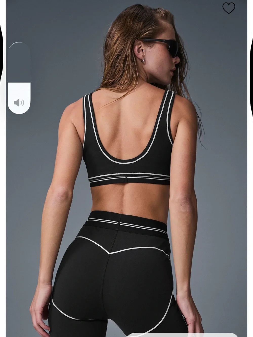 Airbrush Heart Throb Bra - Black/White